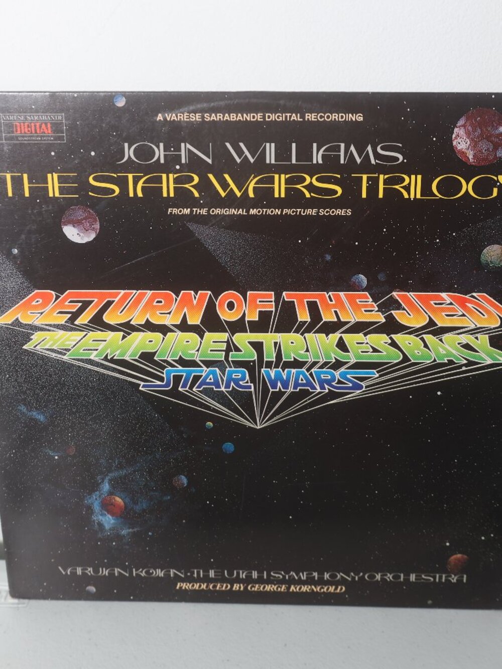 John Williams The Star Wars Trilogy Varèse Sarabande LP Digital Utah Symphony